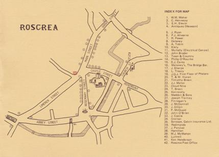 1984 Shopfronts of Roscrea map.jpg